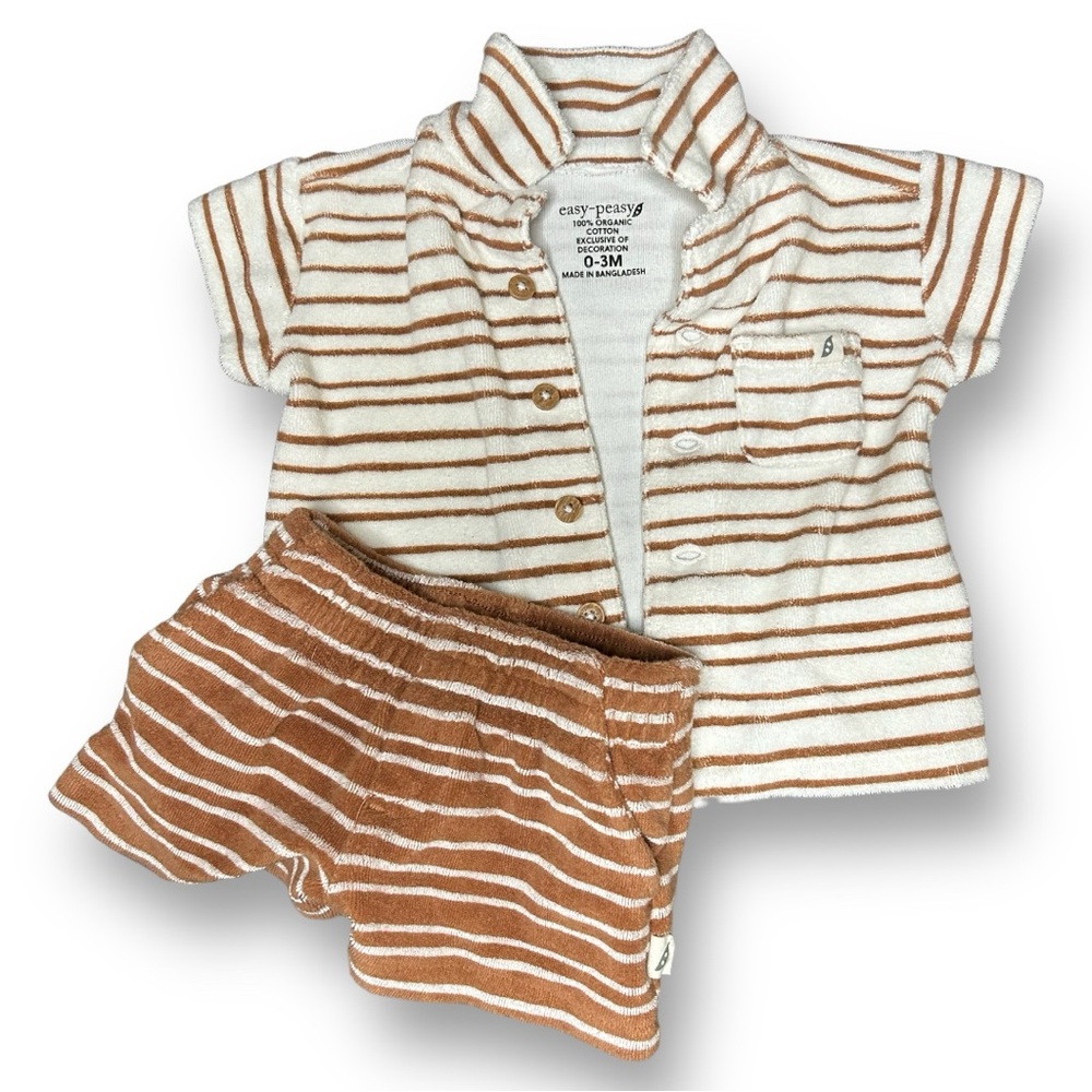 Very Cute Easy peasy 2pc set | baby boy 0-3 months | Summer days